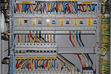 Organized electrical distribution equipment, illustrating EIC capabilities